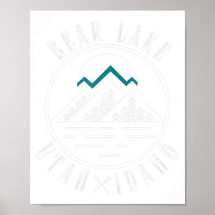 Bear Lake Utah Idaho Camping Boating  Poster