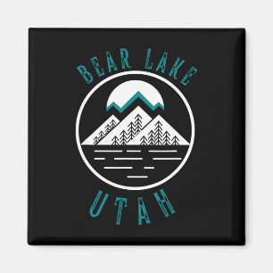Bear Lake Utah Mountain Skiing Hiking Fishing Boat Magnet