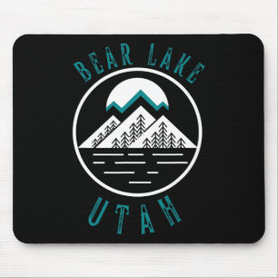 Bear Lake Utah Mountain Skiing Hiking Fishing Boat Mouse Pad