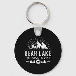 Bear Lake Utah - Mountain Skiing Hiking Fishing Key Ring