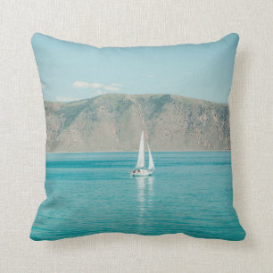 Bear Lake Utah Sail Boat Cushion