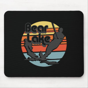 Bear Lake Utah Water Skiing Water Ski Retro Vintag Mouse Pad