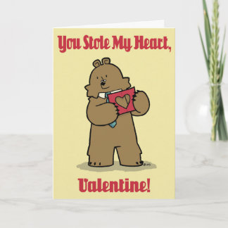 Bear Lawyer "Stolen Heart" - Valentine Card
