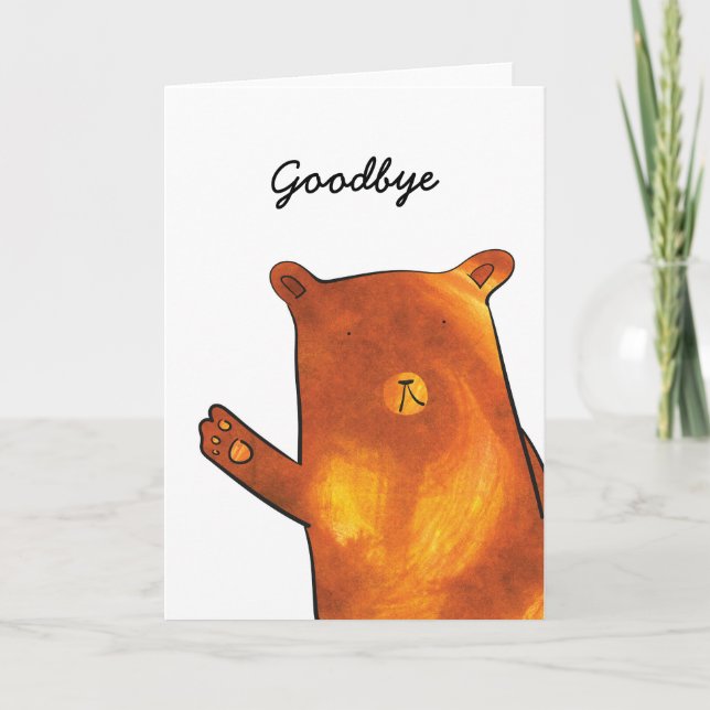 Bear Leaving Card (Front)