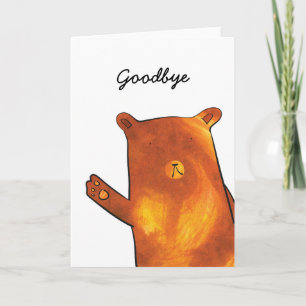 Bear Leaving Card