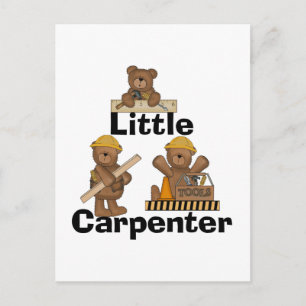 Bear Little Carpenter Tshirts and Gifts Postcard