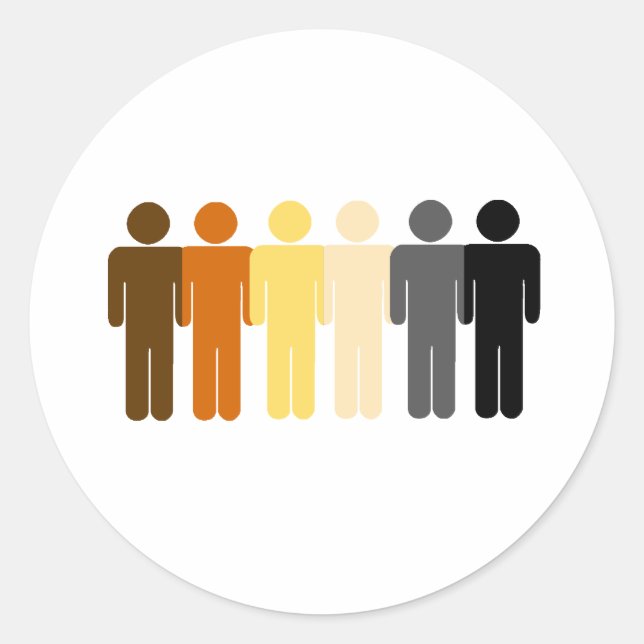 Bear Love Classic Round Sticker (Front)