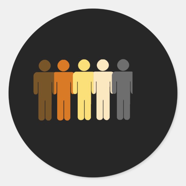 Bear Love Classic Round Sticker (Front)