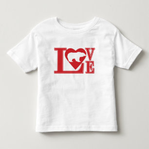 Bear Love Heart Toddler T-Shirt
