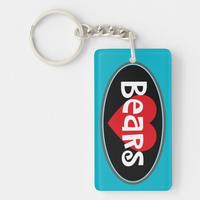 Bear Lover Key Ring (Front)