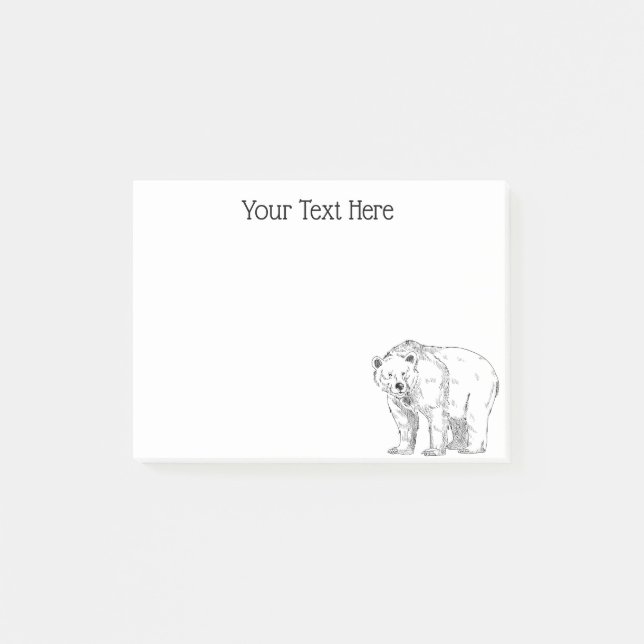 Bear Lover Post-it Notes (Front)