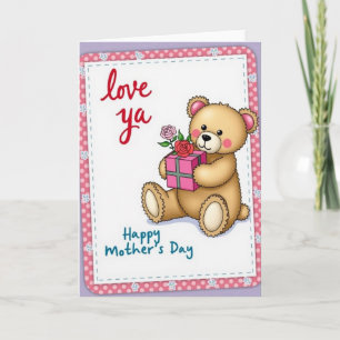 Bear Loves You Mothers Day Card