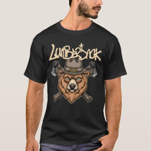 Bear Lumberjack streetwear  T-Shirt