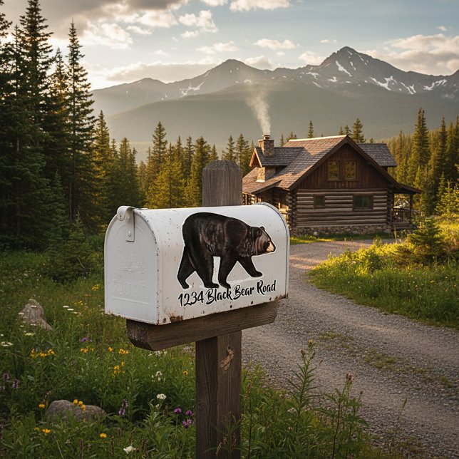 Bear  mailbox sticker (Creator Uploaded)