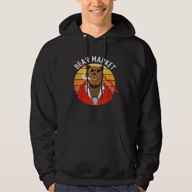 Bear Market Financial Day Trader Trading Finance M Hoodie (Front)