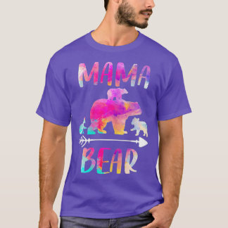 Bear Matching Family Outfits, Funny Mama Bear Thre T-Shirt