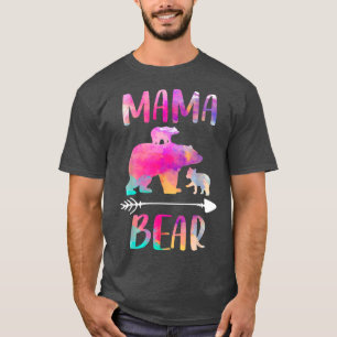 Bear Matching Family Outfits, Funny Mama Bear Two T-Shirt