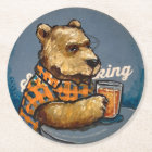 Bear, Matt Paper Coaster