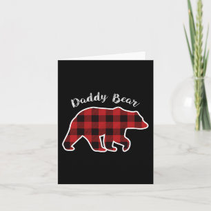Bear Men Red Plaid Christmas Pajama Family Dad Gif Card