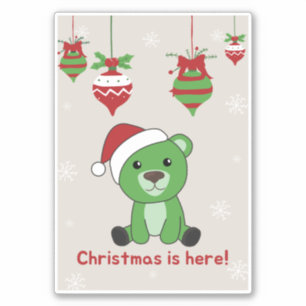Bear Merry Christmas Winter Animals Bears Sticker