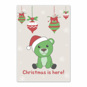 Bear Merry Christmas Winter Animals Bears Sticker
