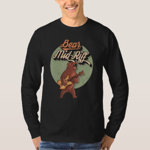Bear Mid Riff Novelty Pun On Bare Midriff Vintage T-Shirt