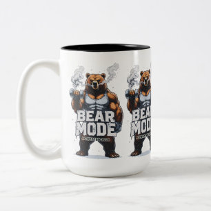 Bear Mode Activated 2026 Two-Tone Coffee Mug