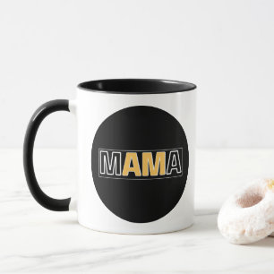 bear-mom Minimal Mama Typography Design Mug