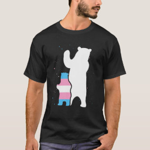 Bear Mom Transgender Pride Cub LGBT Trans Pride Su T-Shirt