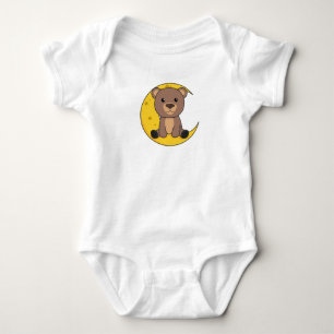 Bear Moon Good Night Moon Bear Cute Animals Baby Bodysuit