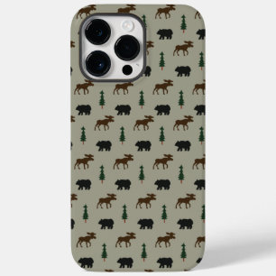 Bear Moose Pine Tree Lodge Cabin  Case-Mate iPhone 14 Pro Max Case