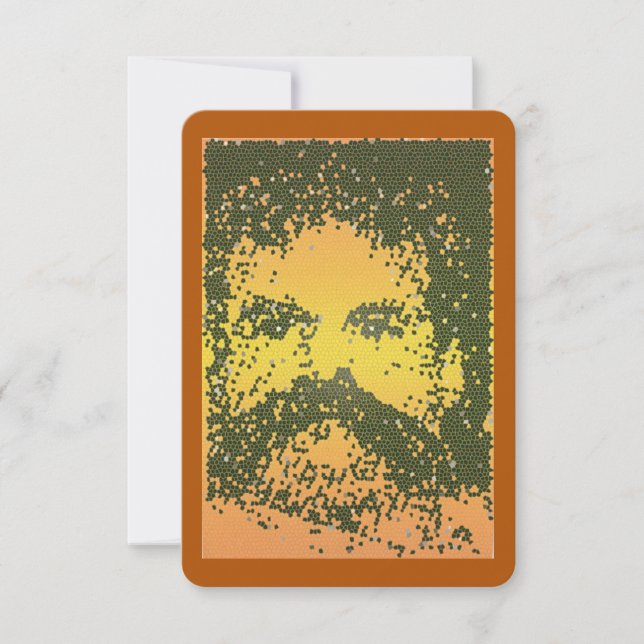BEAR MOSAIC Greeting Card (Front)