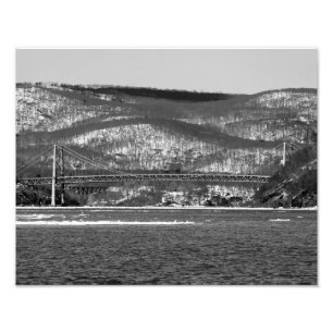 Bear Mountain Bridge B/W Photo Print