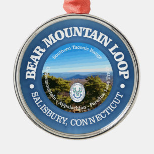 Bear Mountain Loop (rd) Metal Ornament