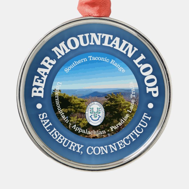 Bear Mountain Loop (rd) Metal Ornament (Front)