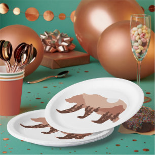 Bear Mountain Paper Plate