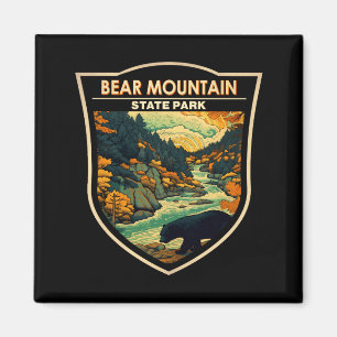 Bear Mountain State Park New York Travel Vintage Magnet