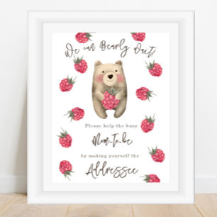 Bear - Mum to be addressee Poster