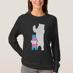 Bear Mum Transgender Pride Cub Lgbt Trans Pride Su T-Shirt