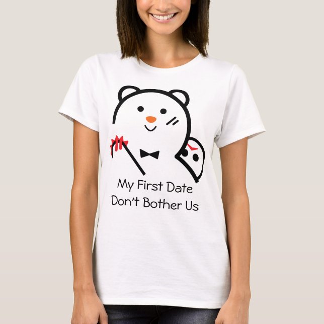 Bear My First Date(Reverse ver) T-Shirt (Front)