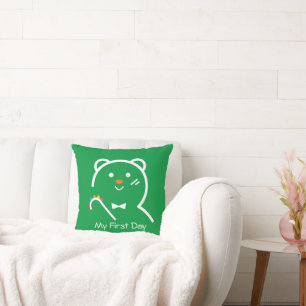 Bear My First Day Cushion