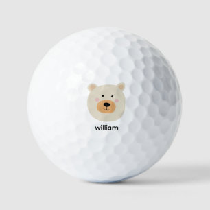 Bear name golf balls