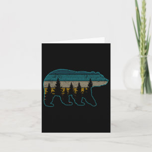 Bear Nature Grizzly Brown Black Bear Hiking Huntin Card