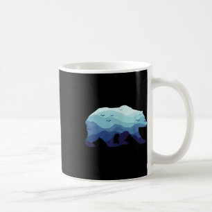 Bear Nature Mountains Grizzly Hiking Camping Outdo Coffee Mug