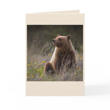 Bear Note Card - blank