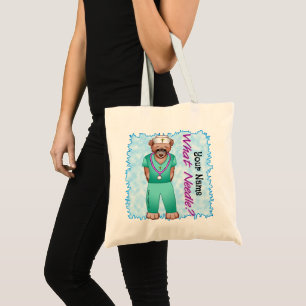 Bear Nurse tote bag