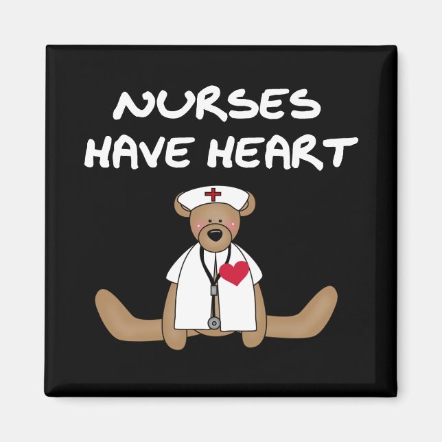Bear Nurses Have Heart T-shirts and Gifts Magnet (Front)