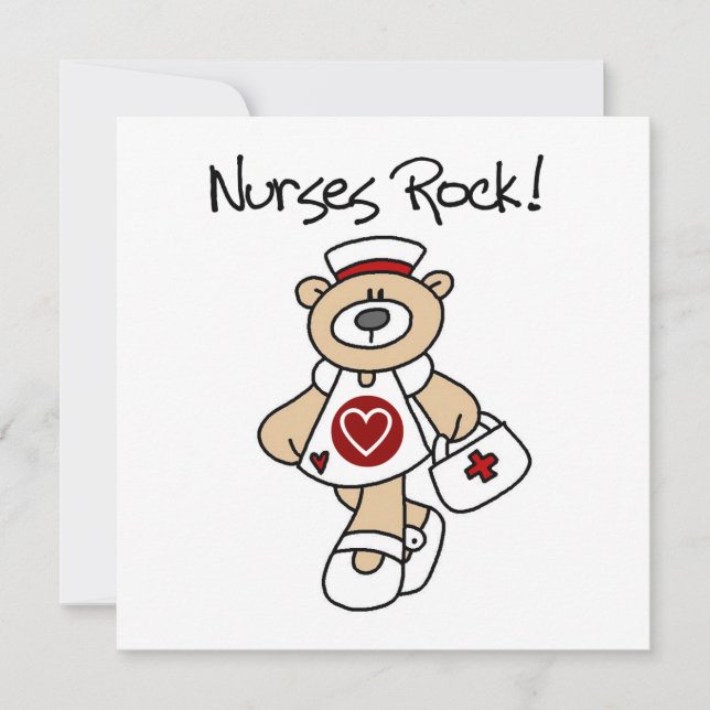 Bear Nurses Rock T-shirts and Gifts (Front)