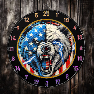 Bear of Freedom with Electric Energy Dartboard