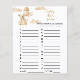 Bear on balloons \ Baby Item Game